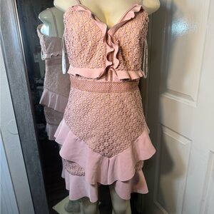 Bardot Pink Mini Dress